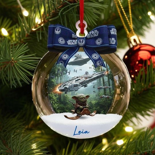 Discover Custom Star Wars Christmas Ornament, Personalized Luke & Darth Vader Ornament