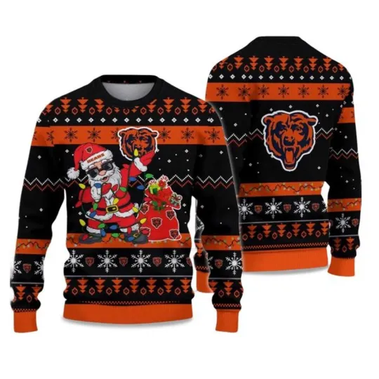 Discover 2025 Bears Santa Claus Ugly Christmas Sweater - Christmas Gift for Men, Women