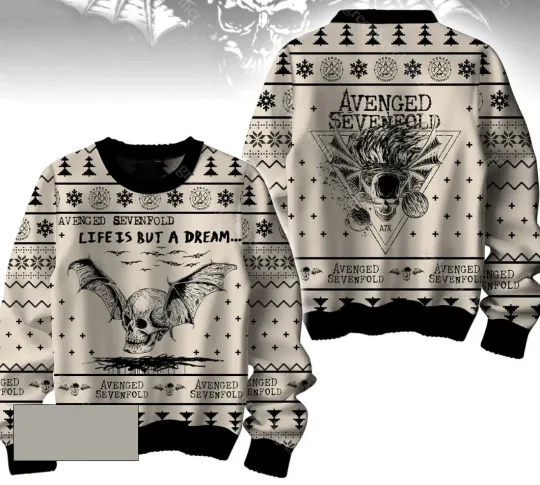Discover Ugly Christmas Sweater Avenged Sevenfold,Gift Idea For Fans