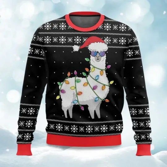 Discover Merry Alpaca Christmas Ugly Sweater - Christmas Gift for Men, Women 2025