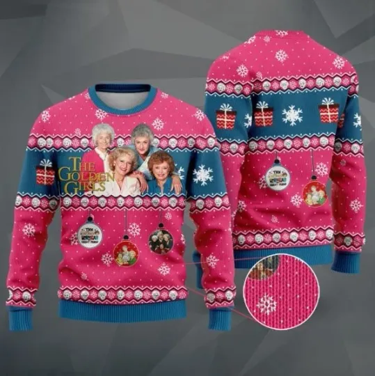 Discover Ugly Christmas Sweater The Stay Golden,Gift Idea For Fans