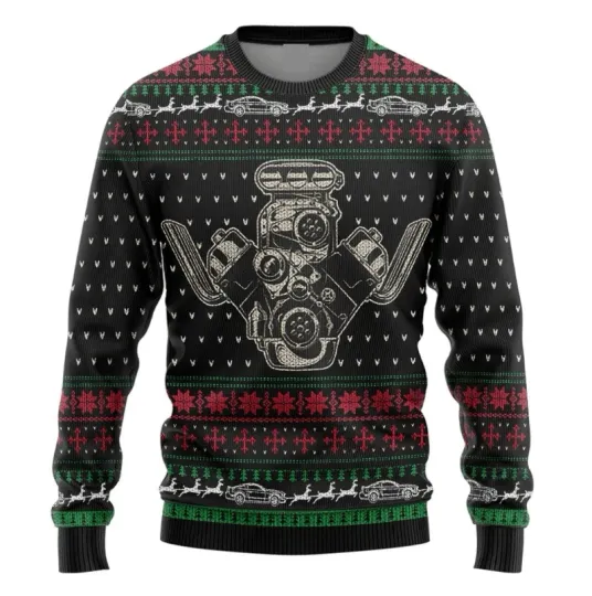 Discover Casespring Drag Racing Ugly Christmas Sweater