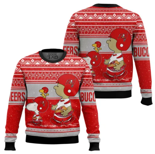 Discover Snoo.py And Char.lie Brown Tampa Bay Buccaneer Ugly Sweater