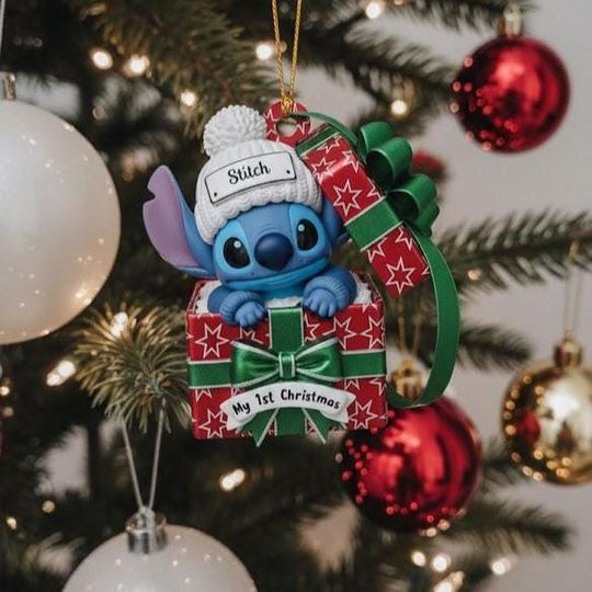 Discover Personalized Stitch Baby's 1st Christmas Ornament, Baby's First Christmas Ornament, Baby Christmas Gift, Newborn Christmas Keepsake