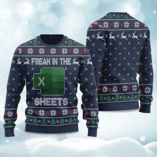Discover Freak In The Sheets Christmas Ugly Sweater, Christmas Gift For Men, Women