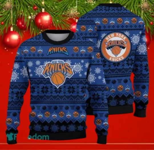 Discover New York Basketball Inspired Ugly Christmas Sweater – Funny Holiday Fan Gift