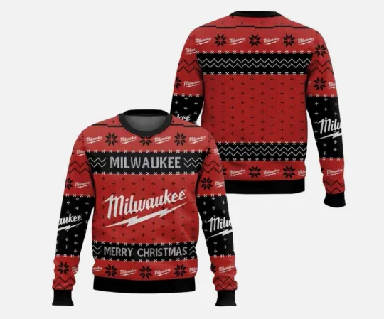 Milwaukee Power Tools Inspired Ugly Christmas Sweater