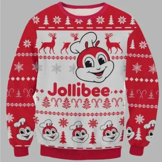 Famous Bee Mascot Ugly Christmas Sweater Holiday 3D Sweatshirt