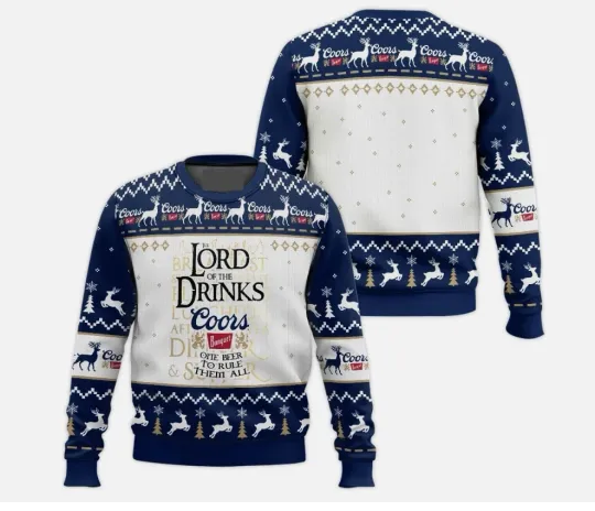 Discover FREE SHIPPING!!! Coor Banquet Lord of the Rings Inspired Ugly Christmas Sweater