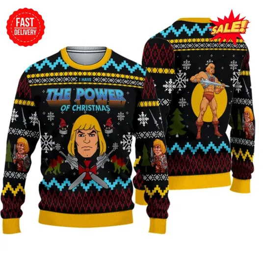 Discover The Good Power of Christmas He-Man Ugly Christmas Sweater