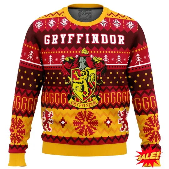 Harry Potter Gryffindor House Ugly Christmas Sweater