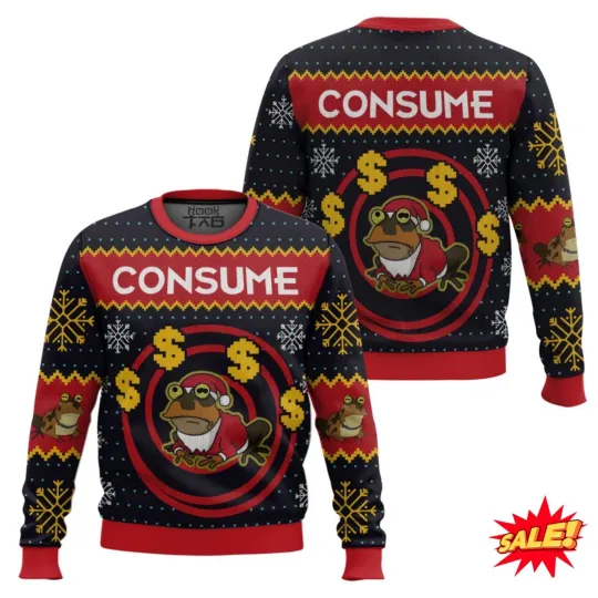 Hypnotoad Consume Futurama Ugly Christmas Sweater
