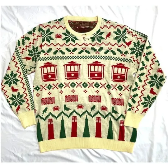 Discover San Francisco SF MUNI Ugly Christmas Sweater, Christmas Gift For Men, Women