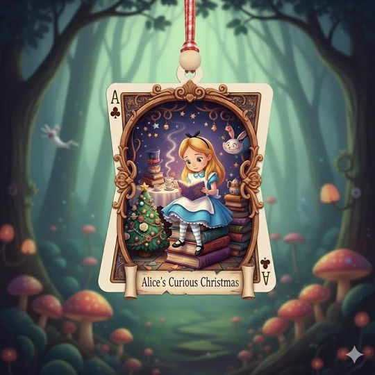 Discover Alice in Wonderland Christmas Ornament: Acrylic Holiday Decor