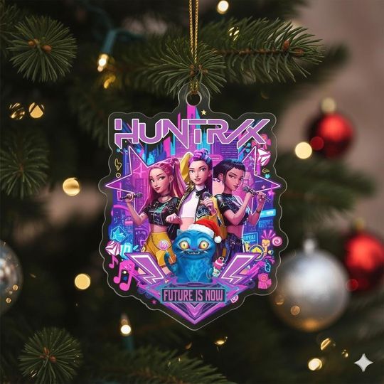 Discover Personalized Kpop Demon Hunters Ornament, Custom Huntrix Christmas Ornament, Rumi Zoey Mira KPDH Christmas Ornament, Gifts For Kpop Fan