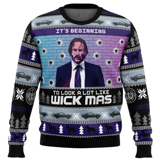 Wick Mas John Wick Ugly Christmas Sweater