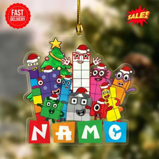 Discover Numberblocks Cutout Ornament, Personalized Numberblocks Christmas Ornament