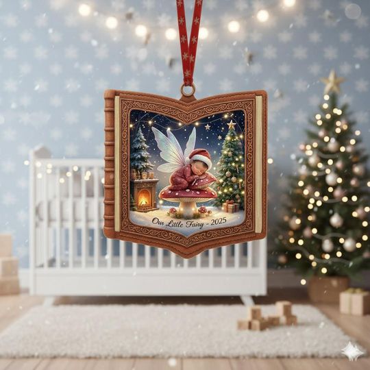 Discover Baby's 1st Christmas Acrylic Ornament, Baby Custom 3D Acrylic Keepsake, Personalized Newborn Gift, Baby Fairytales Christmas Gift Idea