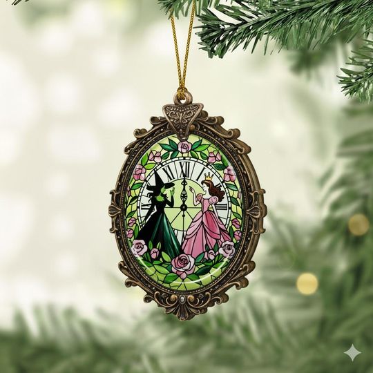 Discover Wizard Witch Emerald Christmas Acrylic Ornament, Wicked Christmas 3D Ornament, Fairy Tale Holiday House Decor, Oz Wizard Themed Ornament