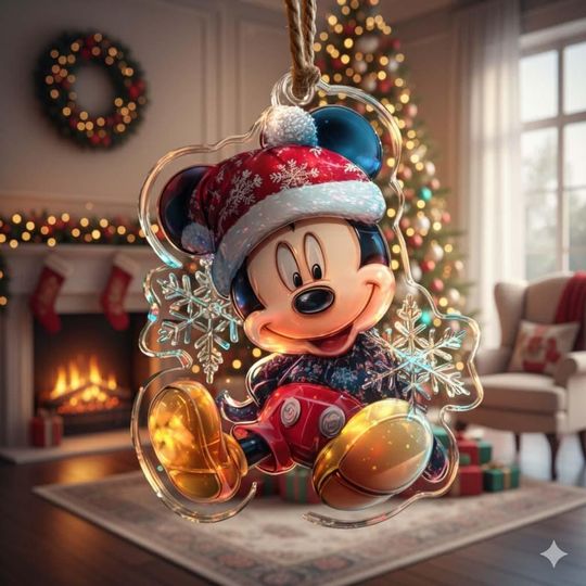 Discover Disney Mickey Christmas Ornament, Personalized Mcikey Christmas Ornament, Disney Cartoon Keepsake, Disney Movie Ornament 2025