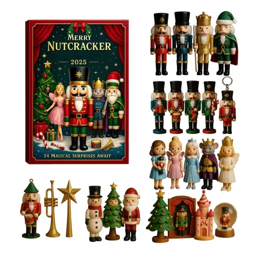 Discover Merry Nutcracker Advent Calendar 2025, Flat 24-Day Christmas Countdown With Toys