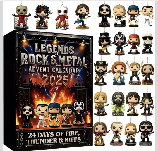 Discover NEW!! 2025 Legends of Rock and Metal Advent Calendar