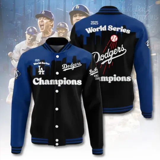 Discover Do@d.g!ers World Series 2025 Varsity Jacket