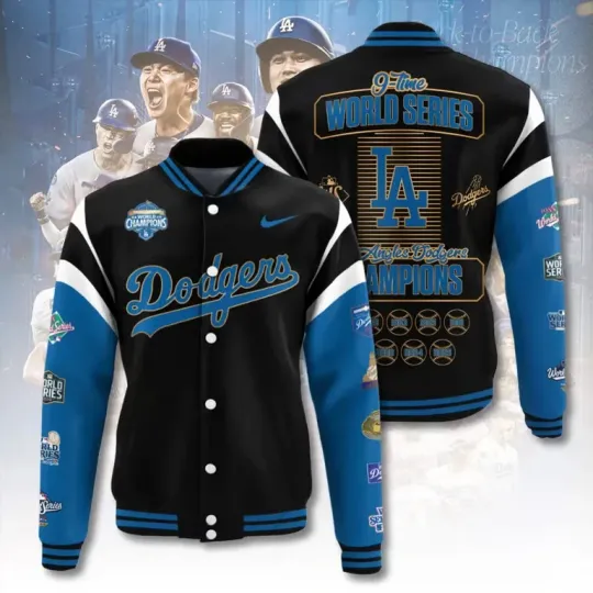 Discover Dod!g.er@s World Series 2025 Varsity Jacket