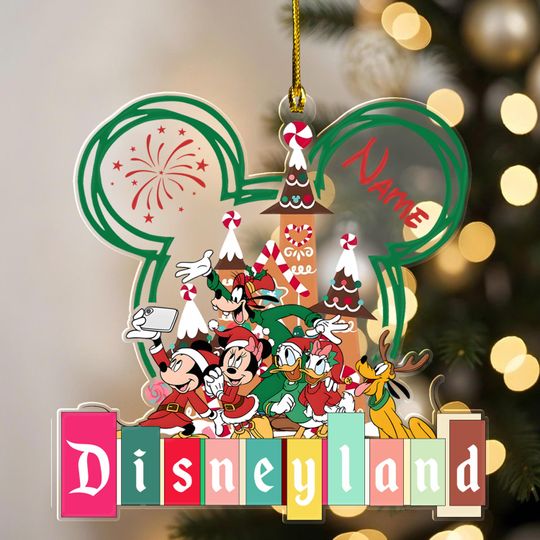 Discover Custom Disney Mickey and Friends Ornament, Disneyland Ornament, Group Characters Christmas Gift