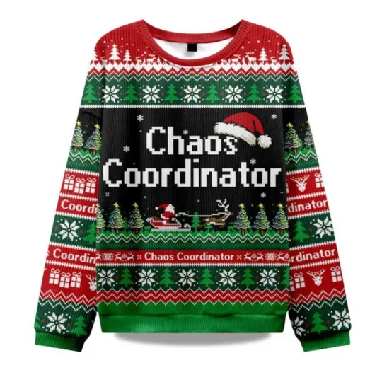 Discover 2025 Chaos Coordinator Christmas Ugly Sweater - Christmas Gift for Men, Women