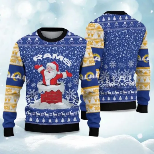 Discover 2025 Rams Funny Santa Christmas Ugly Sweater - Christmas Gift For Men, Women