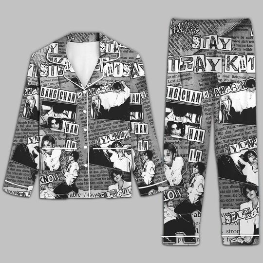 Discover Stray Kids Pajama Set, Kpop Bang Chan Lee Know Hyunjin Han Felix Christmas Pajamas