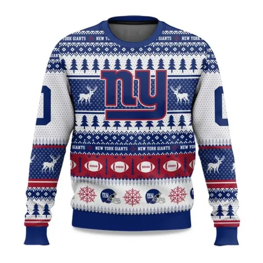 Discover 2025 Christmas Giants Personalized Ugly Sweater - Christmas Gift for Men, Women