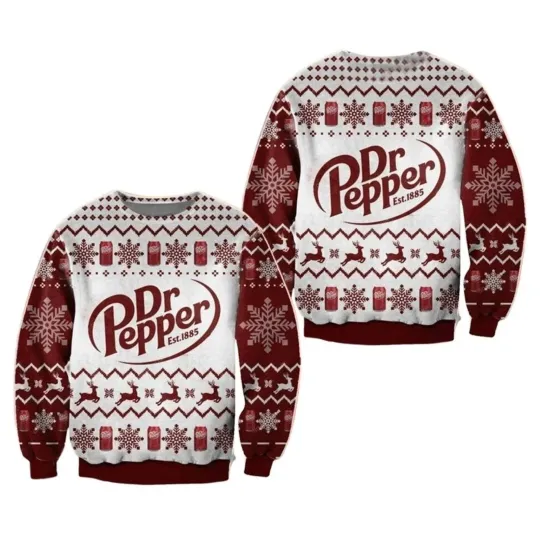 Dr Pepper Dr Pepper Gift Dr Pepper Christmas Ugly Christmas Sweater, Christmas Gift
