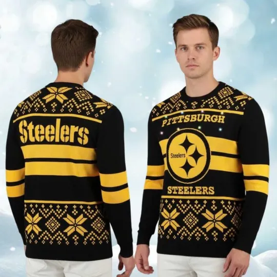 Discover 2025 Steeler Light Up Christmas Ugly Sweater - Christmas Gift For Men, Women