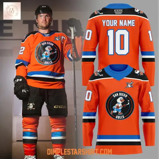 Discover SanD 10 Years Anniversary Hockey Jersey Reprint, Gift For Fans, Christmas Gift