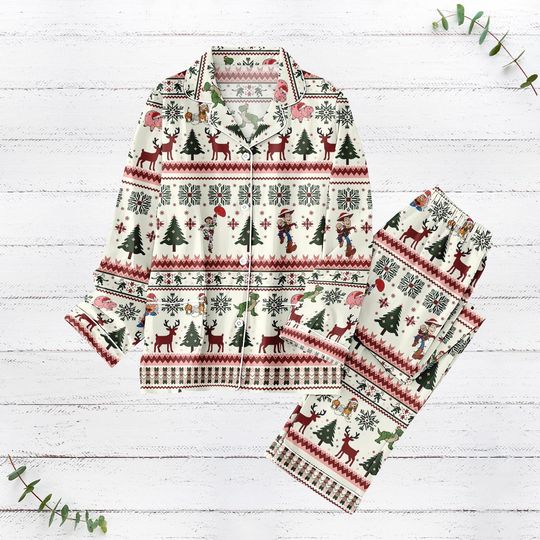 Discover Christmas Toy Story Pajamas Set, Buzz Lightyear Woody Jessie Holiday Pajamas, Disney Family Sleepwear