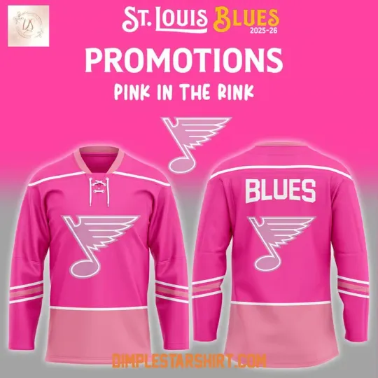 Discover STL Promotions Pink In The Rink Night Hockey Jersey Reprint, Gift For Fans, Christmas Gift