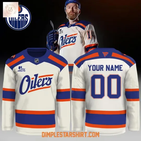 Discover EdmO New Season Uniform 2025 2026 Hockey Jersey Reprint, Gift For Fans, Christmas Gift