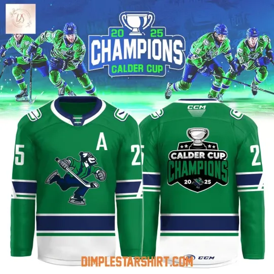 Discover Abbt 2025 CCM AHL Champions Hockey Jersey Reprint, Gift For Fans, Christmas Gift