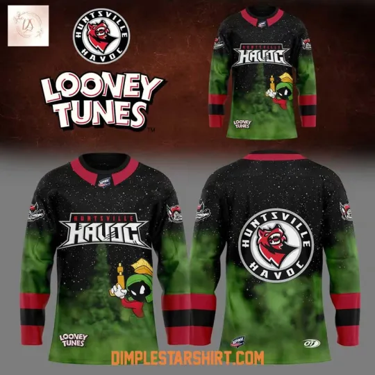 Hunts x Looney Tunes 2025 Hockey Jersey Reprint, Gift For Fans, Christmas Gift