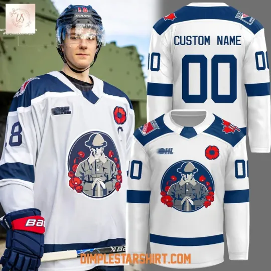 Discover Kitc Remembrance Day Hockey Jersey Reprint, Gift For Fans, Christmas Gift