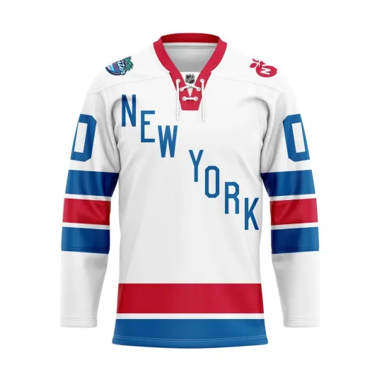 Personalized New York Rangers 2025/26 Winter Classic Lace Hockey Shirt Men's