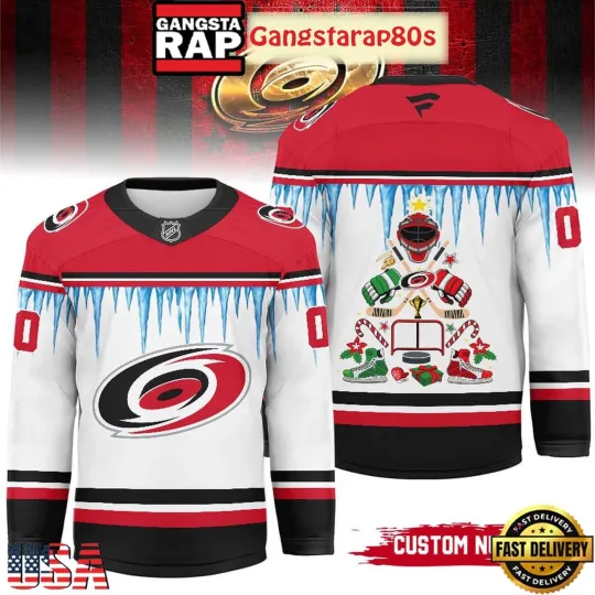 Discover Personalized Carolina Hurricanes Christmas 2025 Hockey Shirt Men's Fan Gear Gift
