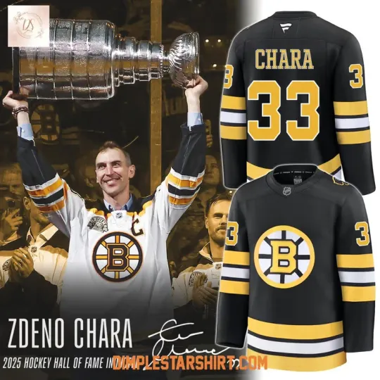 Discover BosB x Zdeno Chara 2025 Hockey Jersey Reprint, Gift For Fans, Christmas Gift