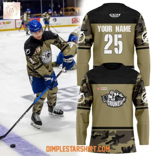 Discover Syra Military 2025 Hockey Jersey Reprint, Gift For Fans, Christmas Gift