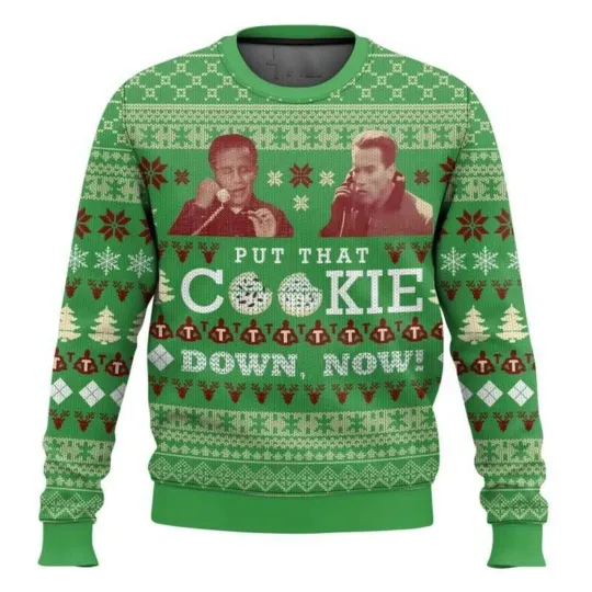 Discover Jingle All The Way Put That Cookie Down Now Christmas Ugly Sweater, Xmas Gift