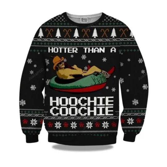 Discover Alan Jackson Hotter Than A Hoochie Coochie Christmas Ugly Sweater