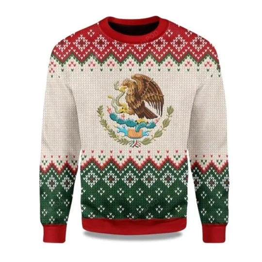 Discover Coat Of Arms Of Mexico Christmas Ugly Sweater