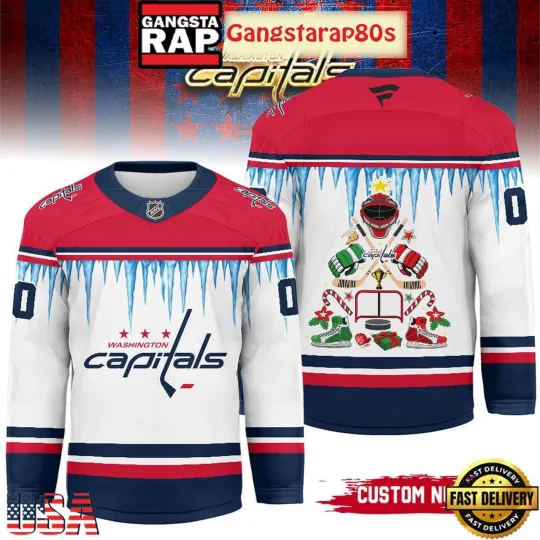 Discover Personalized Washington Capitals Christmas 2025 Hockey Shirt Men's Fan Gear Gift